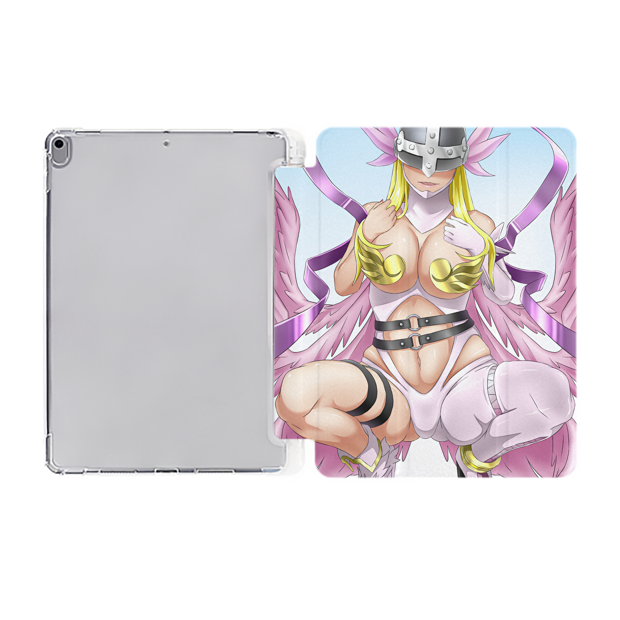 （画像用） Digimon デジタルモンスター/デジモン IPad ケース ペン収納付き 三つ折りスタンド PUレザー×シリコン 対応機種9.5/10.5/10.9インチ